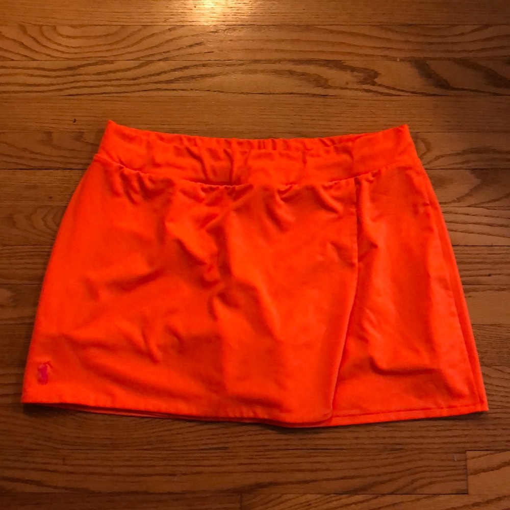 Ralph Lauren RL Orange Tennis golf Skirt Skort